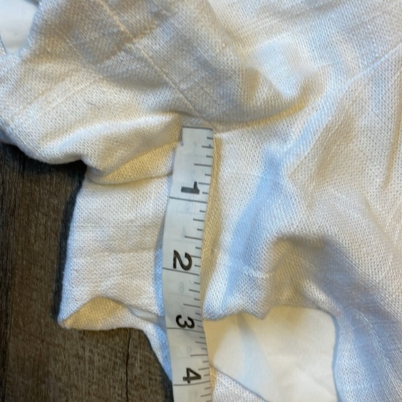 Cynthia Rowley New York White Linen Cotton Blend Scallop Hem Shorts size 4 - Picture 14 of 15